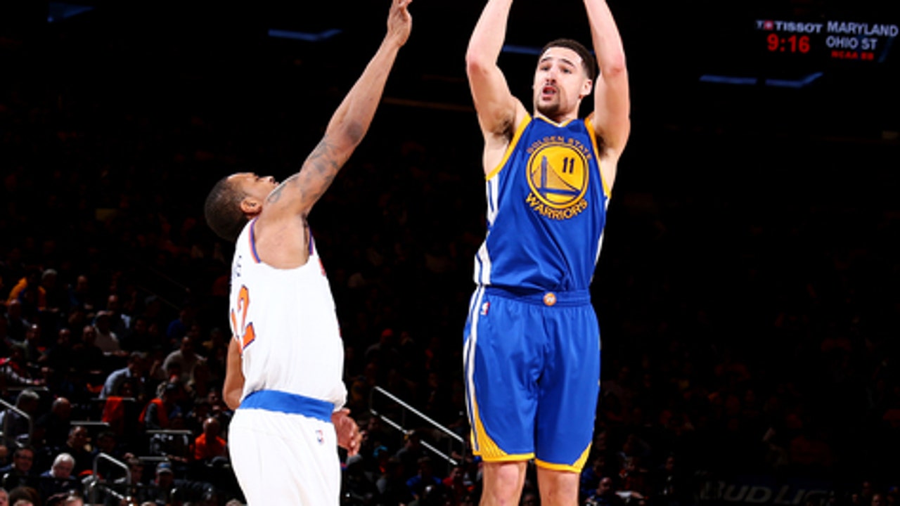 Thompson, Green help Warriors blow out Knicks, 116-95